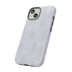 Snowy Christmas Phone Case Christmas Tree White Christmas Snow, Holiday Phone Case, Christmas Tree Phone Cover, Festive Snow Winter Phone