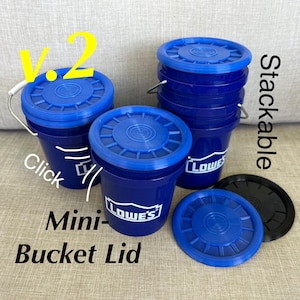 Mini Lowe’s Bucket Lids (Snap-On and Stackable) v2
