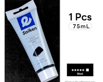 Saiken Aqua Printmaking Ink: Block Printing, Stamping, Stenciling (2.54 fl.oz)