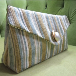 Sea Colors Striped Clutch