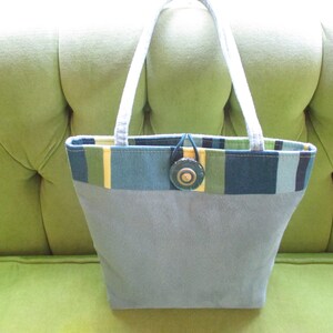 Seafoam Faux Suede Tote