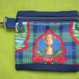 Clip-on Trofeo de Golf a Cuadros en Azul Marino