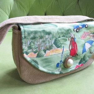 Portemonnee of clutch met golfprint