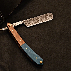 Razor,Damascus Steel Straight Razor, Safety Razor, Shaving Razor, Groomsman Gift, Father Day, Boyfriend Gift