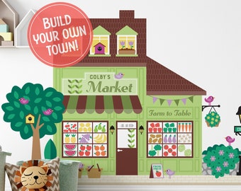 Tienda de comestibles - Vinilo decorativo de tela - Juego de simulación Happy Town - Personalizado (M, L, XL)