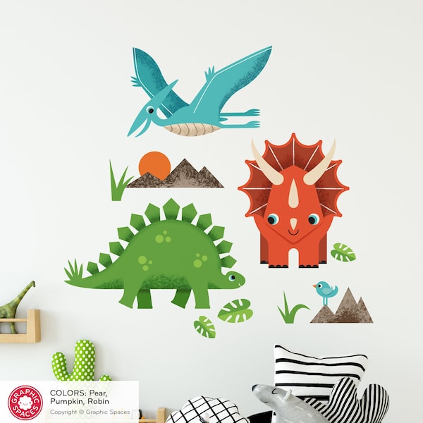 Dinosaur Decals for Fabric Etsy