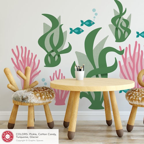 Under the Sea Decal Vinyl Wall Decal Ocean Decals Ocean Etsy