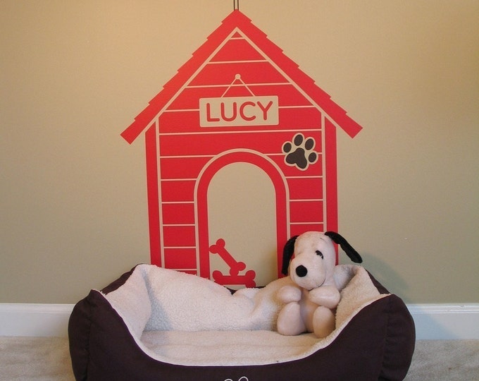 Dog House Vinyl Wall Art Decalmedium Solid Design Etsy
