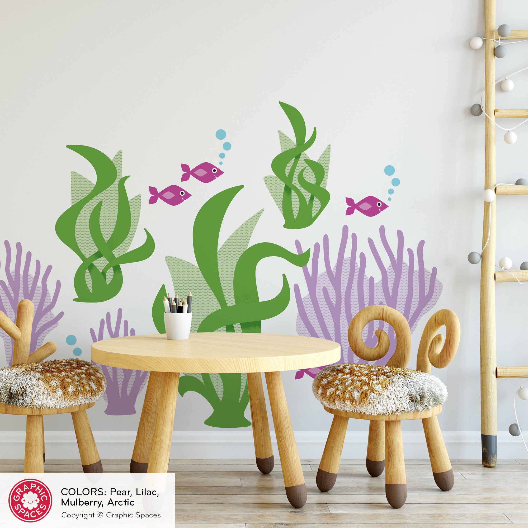 Underwater Ocean Wall Stickers - 3D Removable Decal for Home – Decords