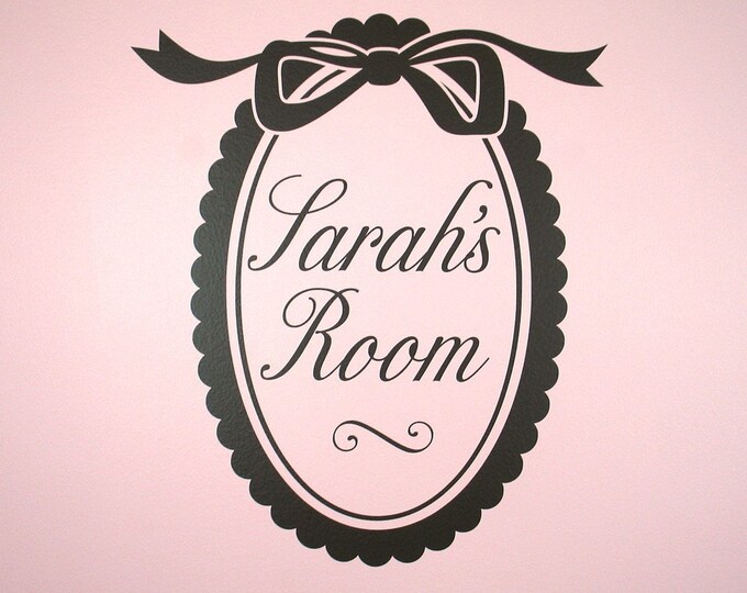 Fancy Room Sign Fancy Bow Room Sign Vinyl Wall Decal Art - Etsy