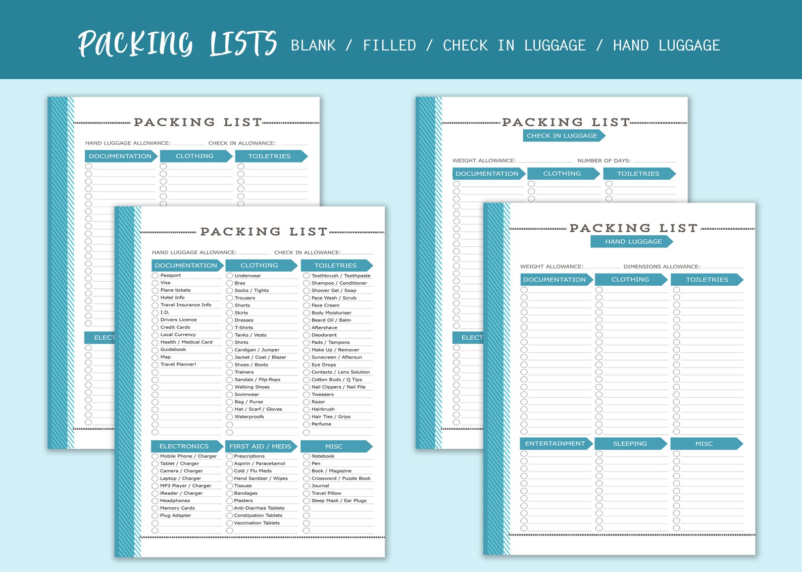 New York Printable Vacation Planner / Packing List / Itinerary Etsy