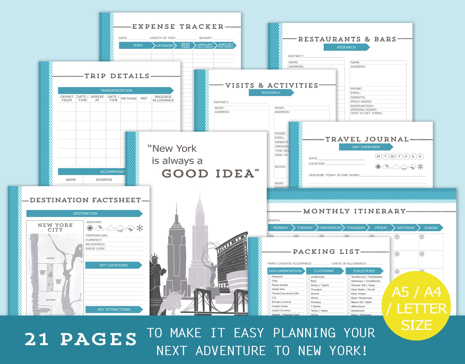 new-york-printable-vacation-planner-packing-list-itinerary-etsy