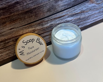 Goat Milk, Oatmeal, and Honey Face Moisturizer