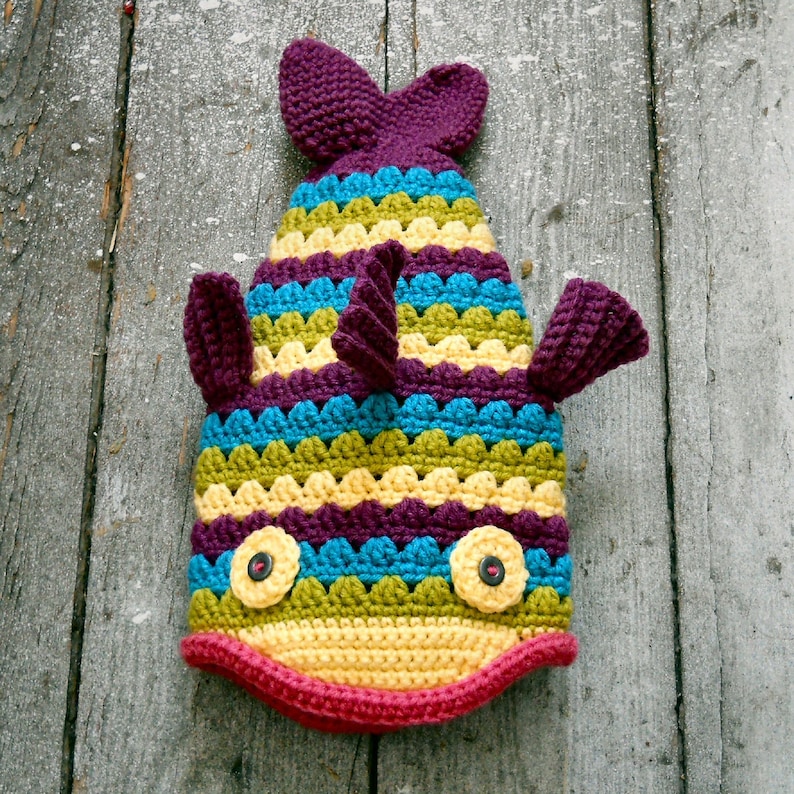 Crochet Fish Hat Pattern and Tutorial zdjęcie 3