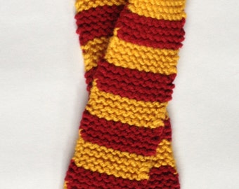 Made to Order - Maroon & Gold Gryffindor Scarf for Doll or Baby