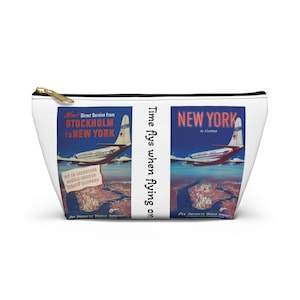 Pan Am Retro Travel Pouch: Vintage Airline Makeup Bag
