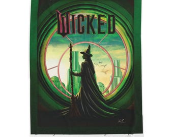 Peluche en velours Wicked Witch Silhouette | Style affiche musicale