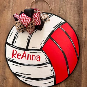 Personalized Volleyball door hanger