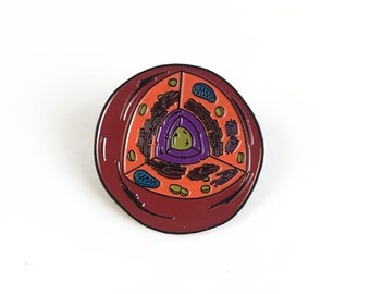 Animal Cell Pin - Soft Enamel Collector Art Science Pin
