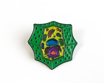 Plant Cell Pin - Soft Enamel Collector Art Science Pin