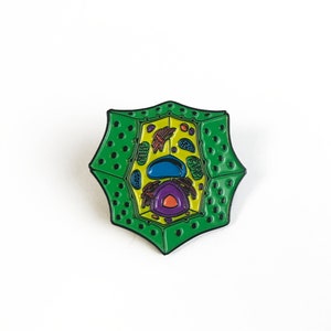 Plant Cell Pin Soft Enamel Collector Art Science Pin image 1