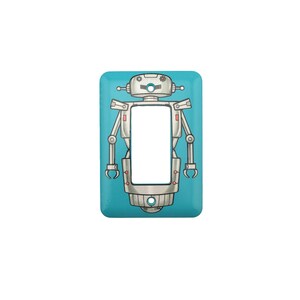 Robot Light Switch Cover - For modern or rocker light switch -