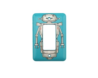 Robot Light Switch Cover - For modern or rocker light switch -