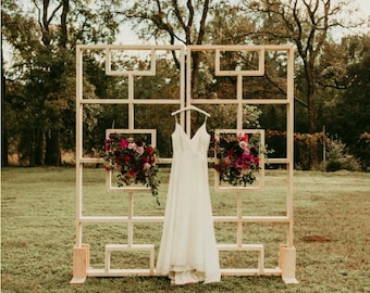 Planos de carpintería para arco de boda: Decoración rústica bohemia (PDF)