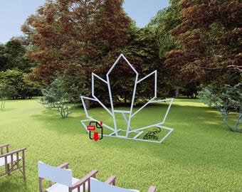 Planos de carpintería para arco de boda: Decoración rústica bohemia (PDF)