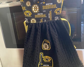 Toalla de cocina de hockey de los Bruins