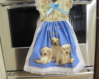 Yellow Labrador Retriever Kitchen Towel Dress