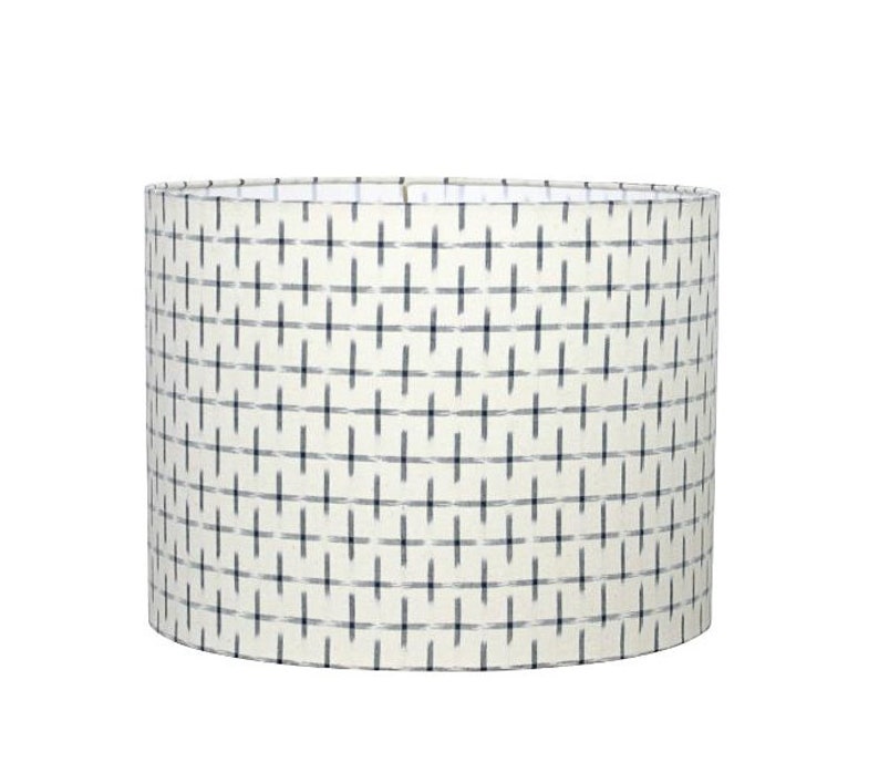 Monaco Brown Ikat Drum Lampshade image 8