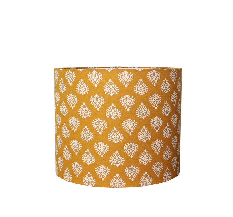 Mustard Yellow Japanese Blossom Lamp Shade image 6