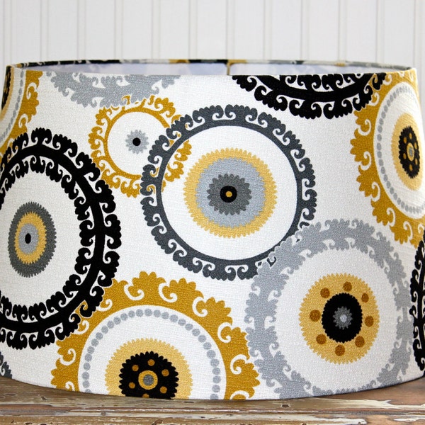 Drum Lamp Shade Lampshades Contemporary Suzani