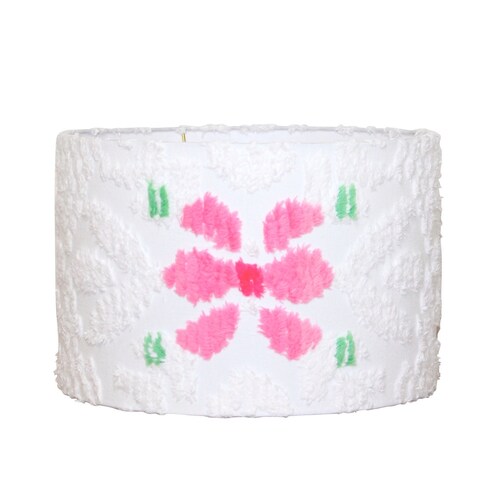 Pink Ikat Drum shops Lampshade