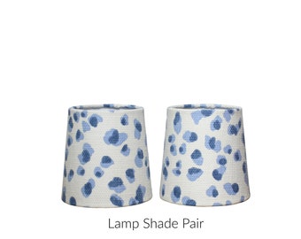 Mira Blue Spot Sconce Shades - Pair of Lampshades