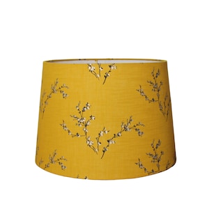 Mustard Yellow Japanese Blossom Lamp Shade image 1