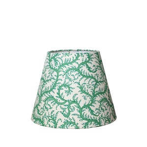 Green Botanical Lampshade, Eclectic Vine Plant Fabric Lamp Shade, Small Lamp Cover for a Table Lamp