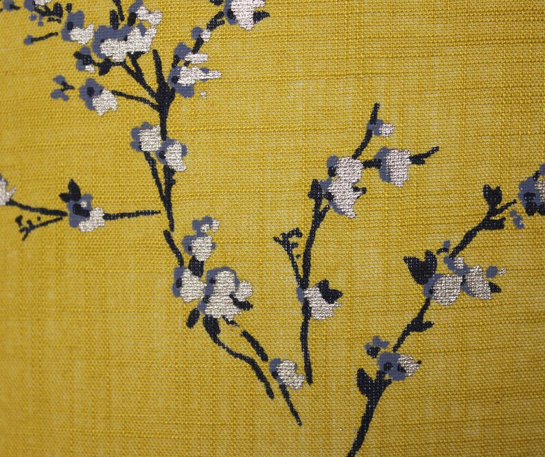 Mustard Yellow Japanese Blossom Lamp Shade image 4