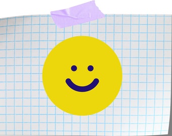 Smiley face SVG, Happy Face, Cut File, Happy Face, Emoji, instant download, vector, different colors, Kawaii,