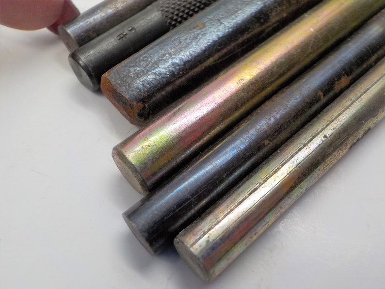 6 Vintage Leather Stamping Tools Leather Punches 1960s ERA Etsy