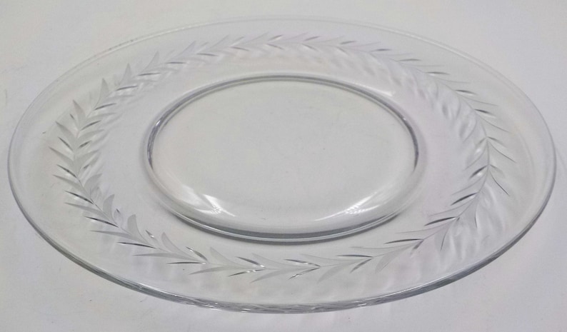 Luncheon Plates Cambridge Simple Elegance 6 Vintage Crystal Dishes Gift for Her