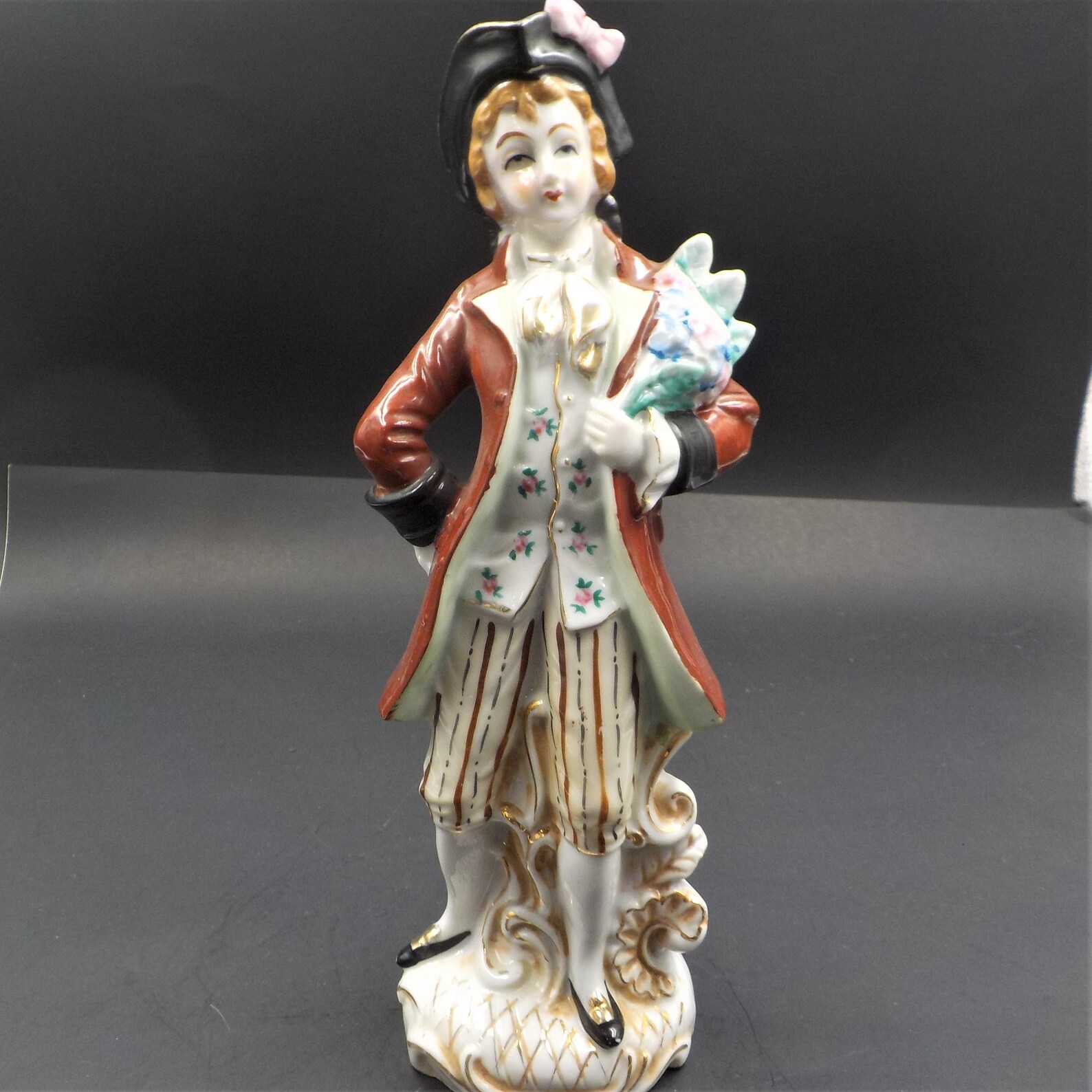 Vintage Porcelain Victorian Statue Man Statue Courting Etsy