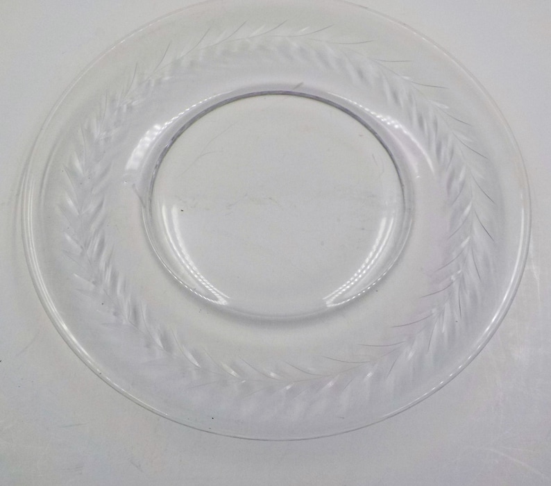 Luncheon Plates Cambridge Simple Elegance 6 Vintage Crystal Dishes Gift for Her