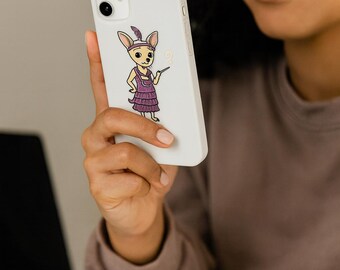 1920s Flapper Chihuahua phone case | Custom Flexi Case