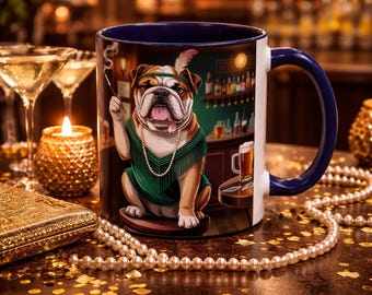 English Bulldog Speakeasy Coffee Mug