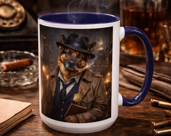 German Shepard Detective Mug
