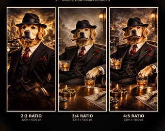 The Pawfather Dog Portrait Print (Digital Download)