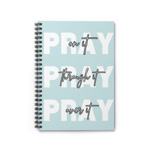 Prayer Notebook - Gift for Christians, LDS spiral notebook