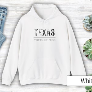 Rustic Texas Hoodie, Lone Star State Sweatshirt, Vintage Texas Jumper, Country Western Pullover, Southwest Hooded Top
